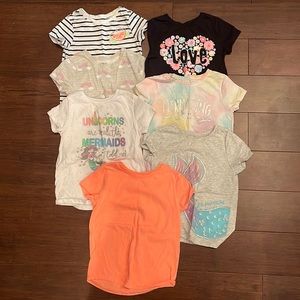 Lot of 7 girls 5T shirts